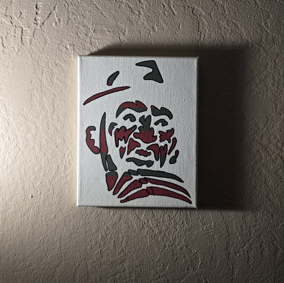 Freddie Kruger Acrylic Painting